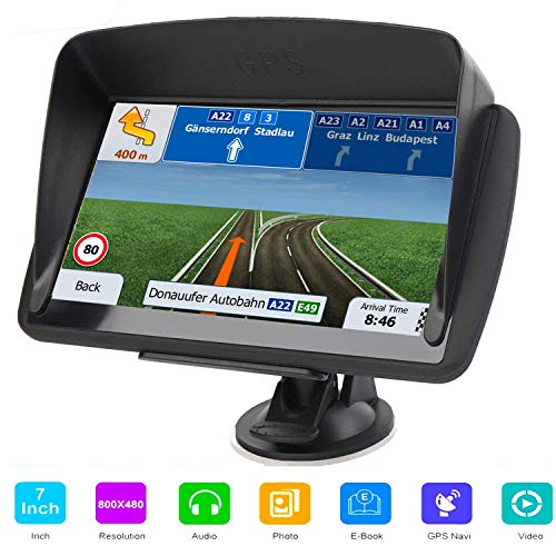 GPS Navigation for Car 7-inch 8GB HD Car Satellite Navigation System, Real Voice