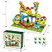 Dinosaur Marble Run Building Blocks, 148PCS Compatible with Lego DUPLO Marble Runs for Kids 4-8, Montessori Educational Learning STEM Toys, Dinosaur Toys for Kids 3-5, Toddler Toys for Age 3+, Gift
