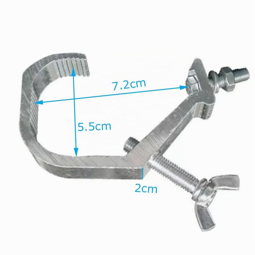 Pince pour lumières de scène, 6 pièces, lumières crochets, pince de scène, treillis de fixation à pince C pour projecteur de scène, Truss Clamp Crochets Truss Lumières Utilisation pour structures de