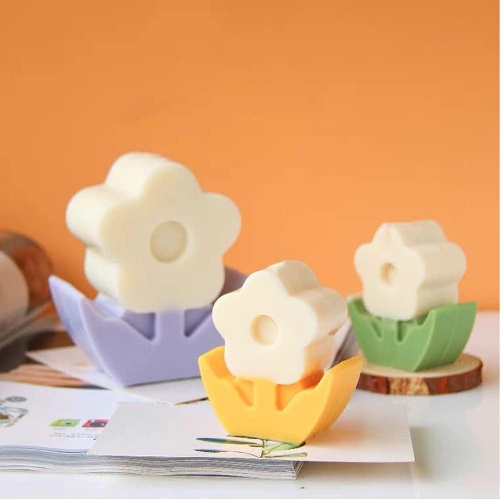 Onlineforu LTD Moule En Silicone En Forme De Rose – Moule à Chocolat, Cire, Gelée Et Bonbons | Antiadhésif, Réutilisable Et Flexible | Plateau En