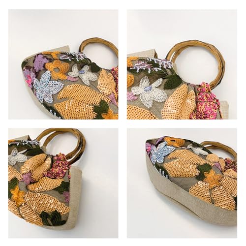Image of Women's Clutch Handbags Ruched Small Handbag Top Handle Cream Clutch Purse Dumpling Evening Bag