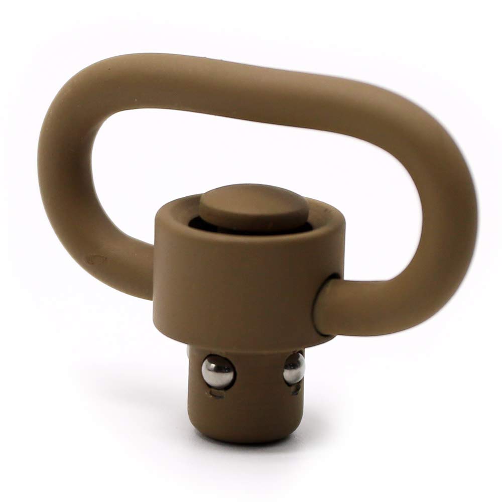 Trirock 2-pack 1.25 Inch TAN/FDE Push Button Quick Release Detachable Sling Swivel Mount
