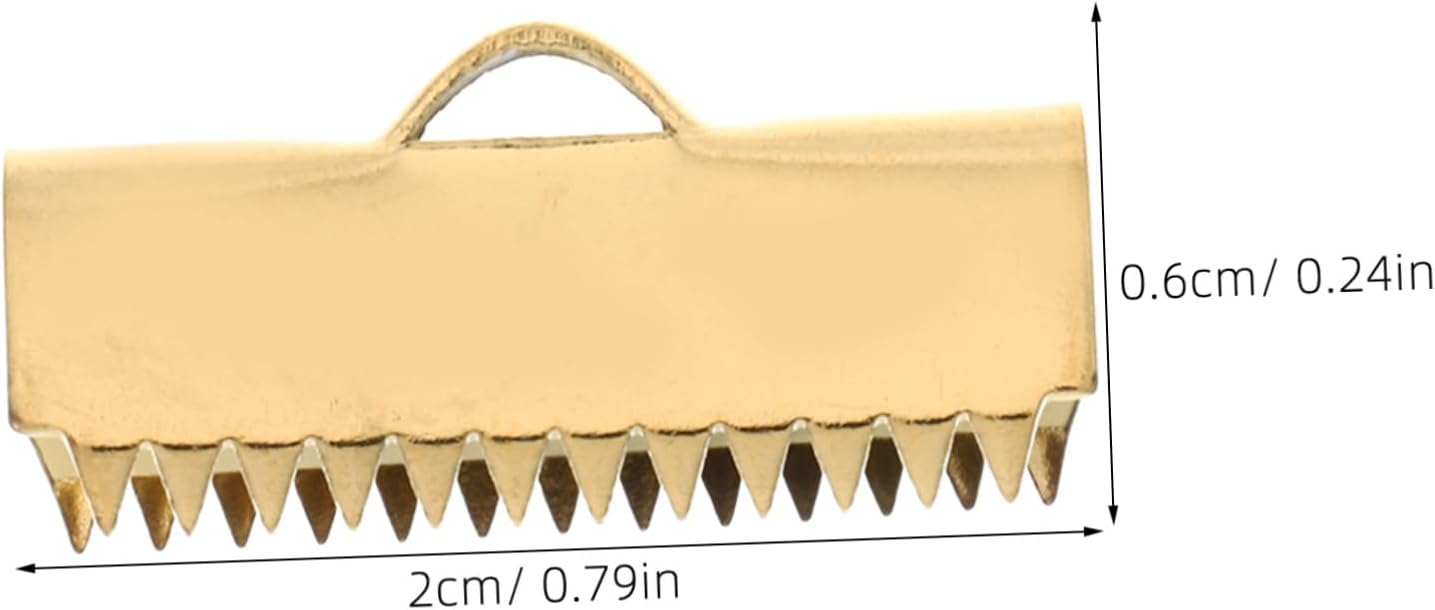 20Pcs Crimp Ends for Jewelry Making Durable Cord End Caps for Bracelets Necklaces and DIY Jewelry Projects Secure and Versatile Metal Fasteners