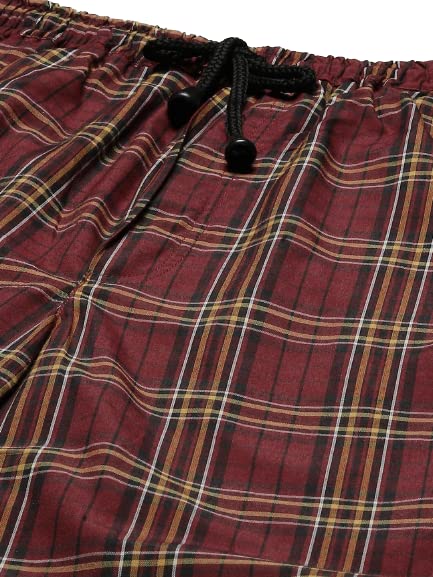 Image of SOJANYA (Since 1958 Men's Cotton Checked Nightsuit Set