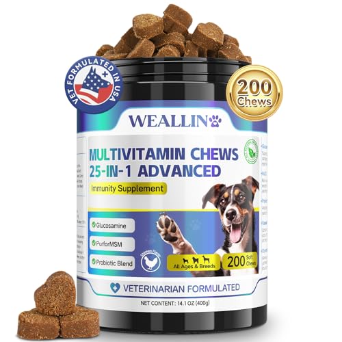 Dog-Vitamins-25-In-1-Dog-Vitamins-and-Supplements-Multivitamin-For-Dogs-With-Glucosamine-Probiotics-Omega-3-Dog-Multivitamin-Chewable-For-Coat-Heart-Hips-Joints-Digestion-Immune-System-200pcs