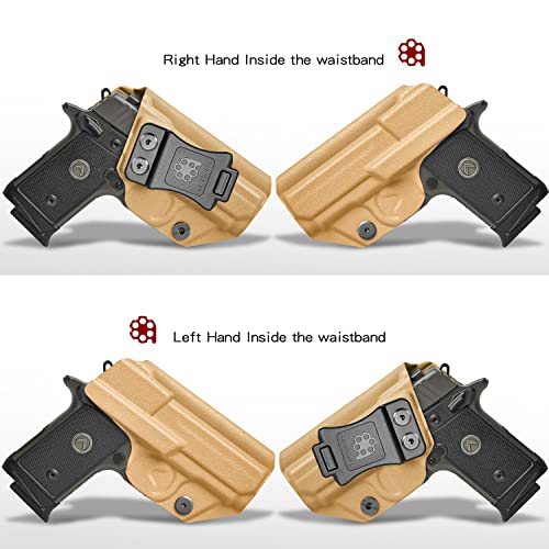 Sig P238 Holster Iwb Kydex Holster Compatible With Sig Sauer P238 Pistol Holster | Inside Waistband | Adjustable Cant | Made In The Usa By Amberide (Coyote Brown, Left Hand Draw (Iwb)) #TOP1