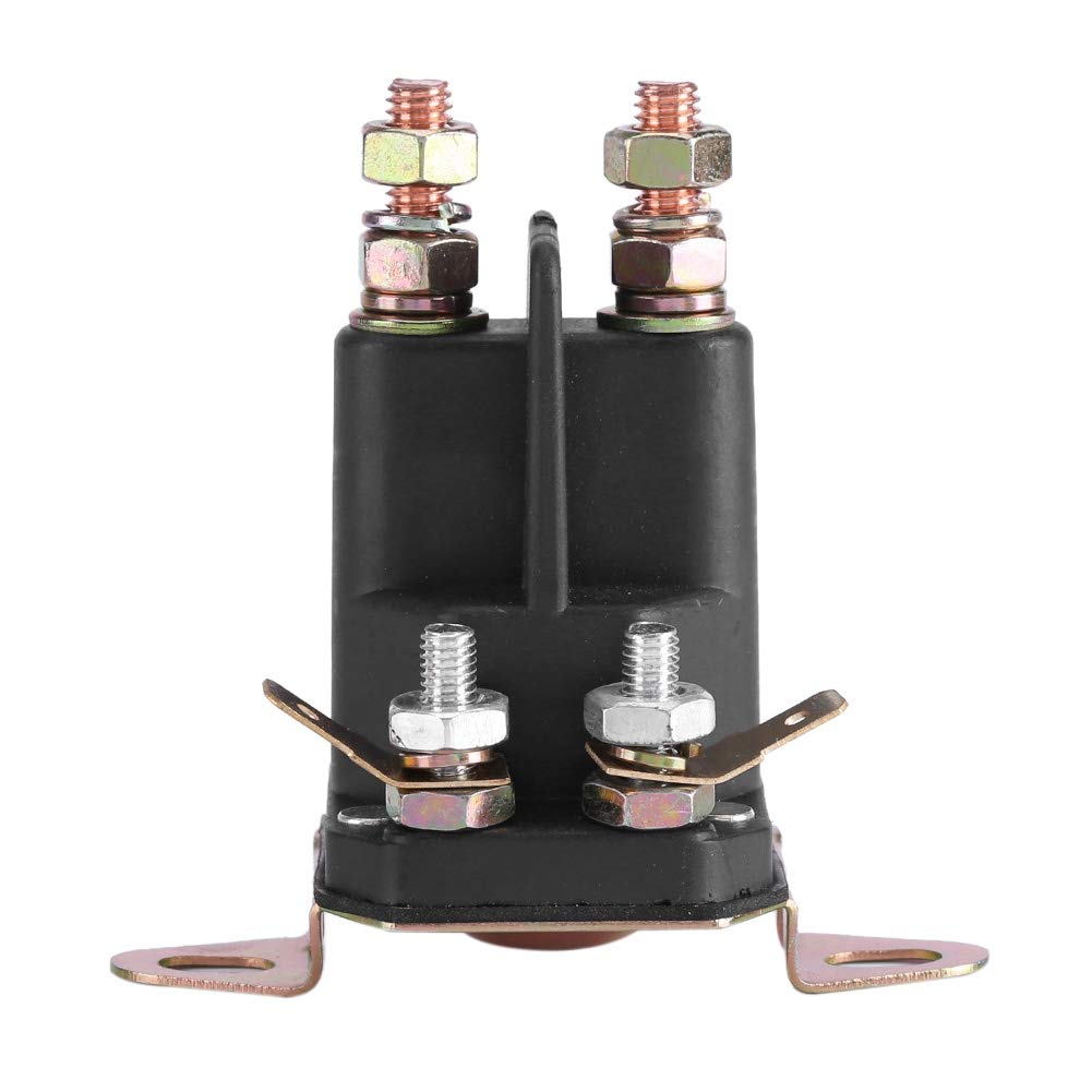 Lawn Mower Starter Solenoid, 3/4 Pole Universal Starter Solenoid 12V Craftsman Lawn Mower Parts Sprinkler 12V For MTD 109946 146154 1753539 AM138497 (33-334)