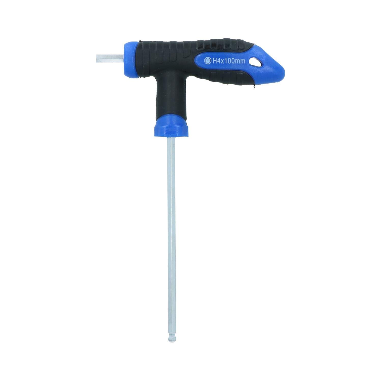 Ab Tools Chrome H4 T-Handle 4Mm Hex Screwdriver Allen Key 100Mm Tool Vanadium Steel