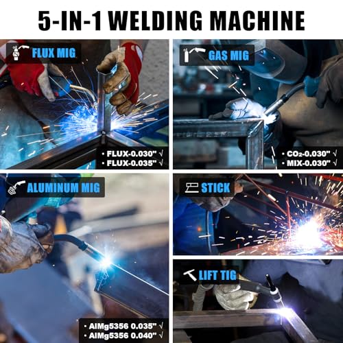 Azzuno MIG-165-2 Aluminum Mig Welder 165Amp thumb #2