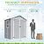 Devoko 6x4 FT Plastic Outdoor Storage Shed with Lockable Door, Outside Tool Shed with Floor for Backyard, Patio, Lawn, Light Grey