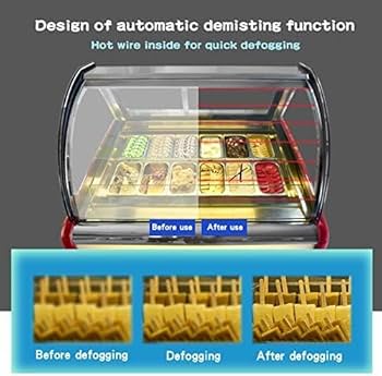 Amazon.co.jp: kolice業務用8パンアイスクリーム冷蔵ショー