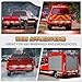 XRIDONSEN 48 inch Truck Tailgate Emergency Lights Strip 288 LED Tail/Rear Window Strobe Light Red White Flashing Warning Hazard Safety Fire Fighter Lights for Vehicles Trucks Pickup POV
