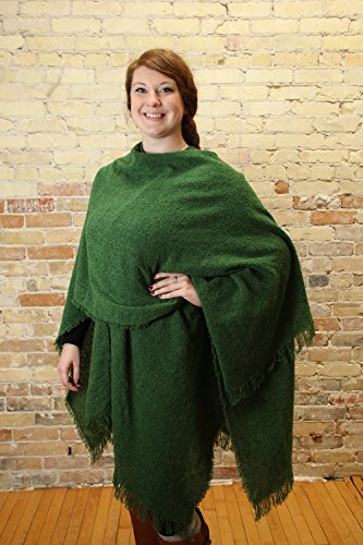 Wrap, Ruana Wraps for Women, Wool Shawl, Irish Gifts for Her, Biddy Murphy, Made in Ireland, 85% Lambswool, 54" X 72", Soft, Lightweight, Warm, Kelly Green2