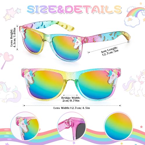 Image of 3 Pairs Kids Sunglasses Girls,UV Protection Sunglasses Toddler Eyewear for Party Favors Beach Glasses Age 3-12