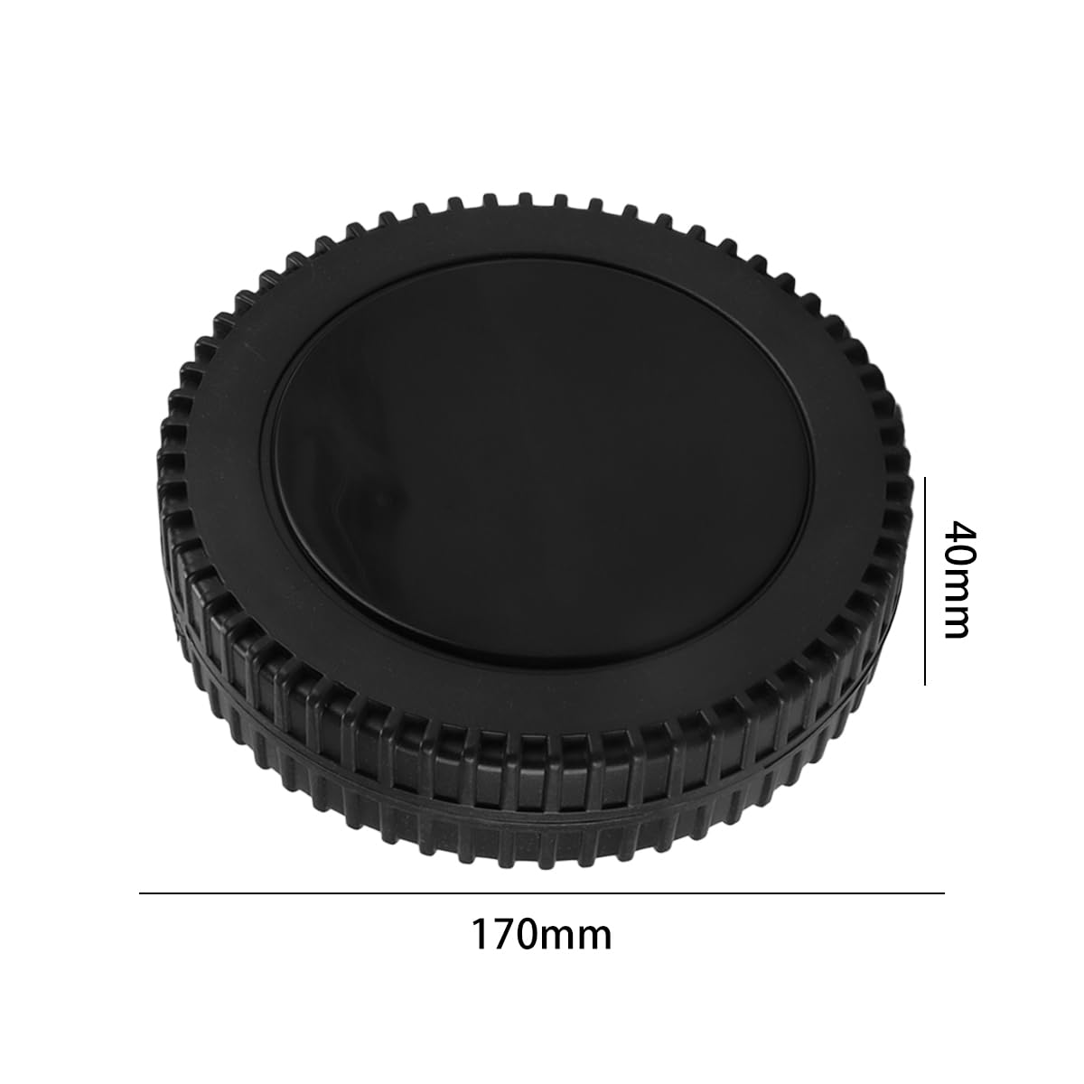 2 Pezzi di Ricambio per Ruote da 7 Pollici per Barbecue, Accessori per Ruote in plastica per Barbecue (175 mm)