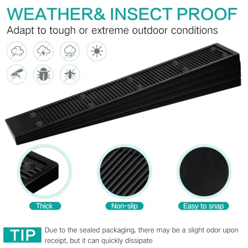 Image of Pangda 300 Pack 8 Inch Composite Plastic Shims for Leveling Multi Purpose Heavy Duty Furniture Composite Leveler Wedges, Adjustable Shims for Table Toilet Hot Tub Furniture (Black)