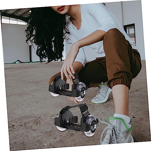 Kisangel YRW18U1632LL0 Heel Skating Rollers 1 Pair Roller Skating Heel Scooters Razor Heel Wheels Glowing Heel Wheels Cool Razor Scooter Wheels Portable Wheel Shoes Pvc Child Sports Shoes Pulley thumb #4