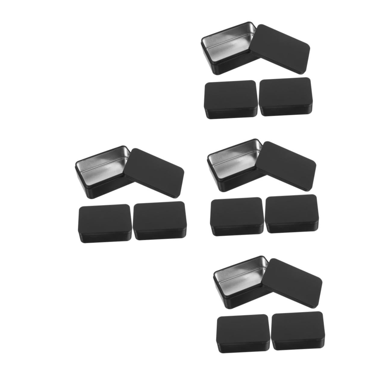 Gadpiparty 4 Set Scatola Di Immagazzinaggio Del Poker Titolari Di Carte Mazzi Caso Di Carte Da Gioco Carta Organizzazione A Tema Organizzatore Di Carte Da Gioco Piccolo Nero 3 Pezzi*4