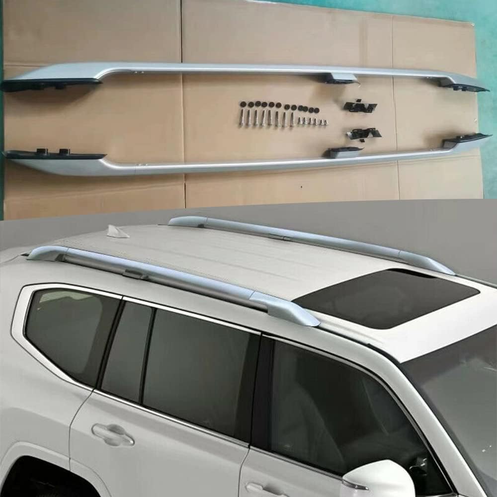 2Pcs Fits for Land Cruiser LC300 J300 2021 2022 2023 2024 Roof Rail Rack Side Rail Bar