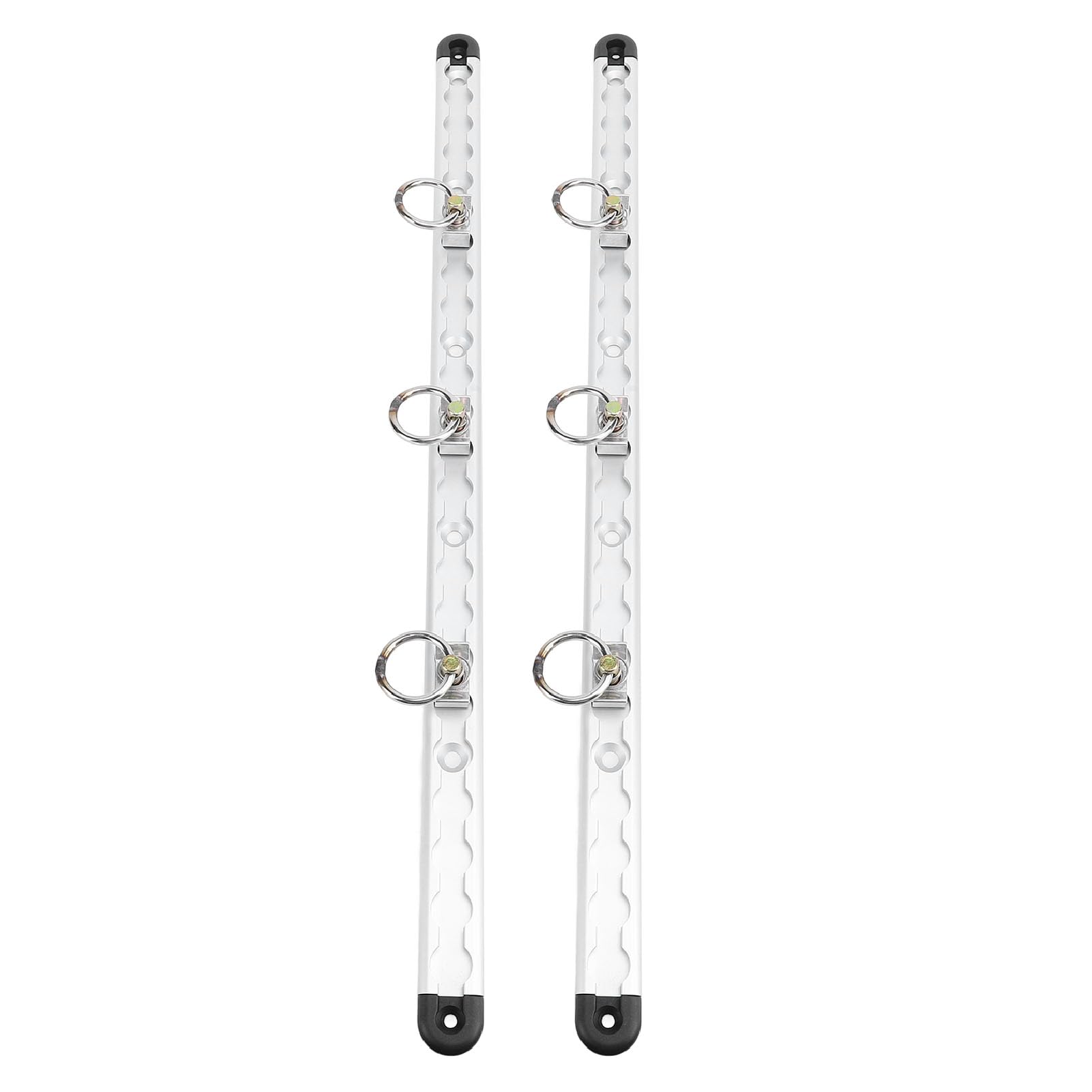 RiToEasysports System Mocowania Gąsienic L, Anodyzowane Aluminium Szyna Gąsienicowa L z 6 Pojedynczymi łącznikami Dwustronnymi, 23,6-calowa Szyna do Mocowania ładunku dla Ciężarówki z przyczepą