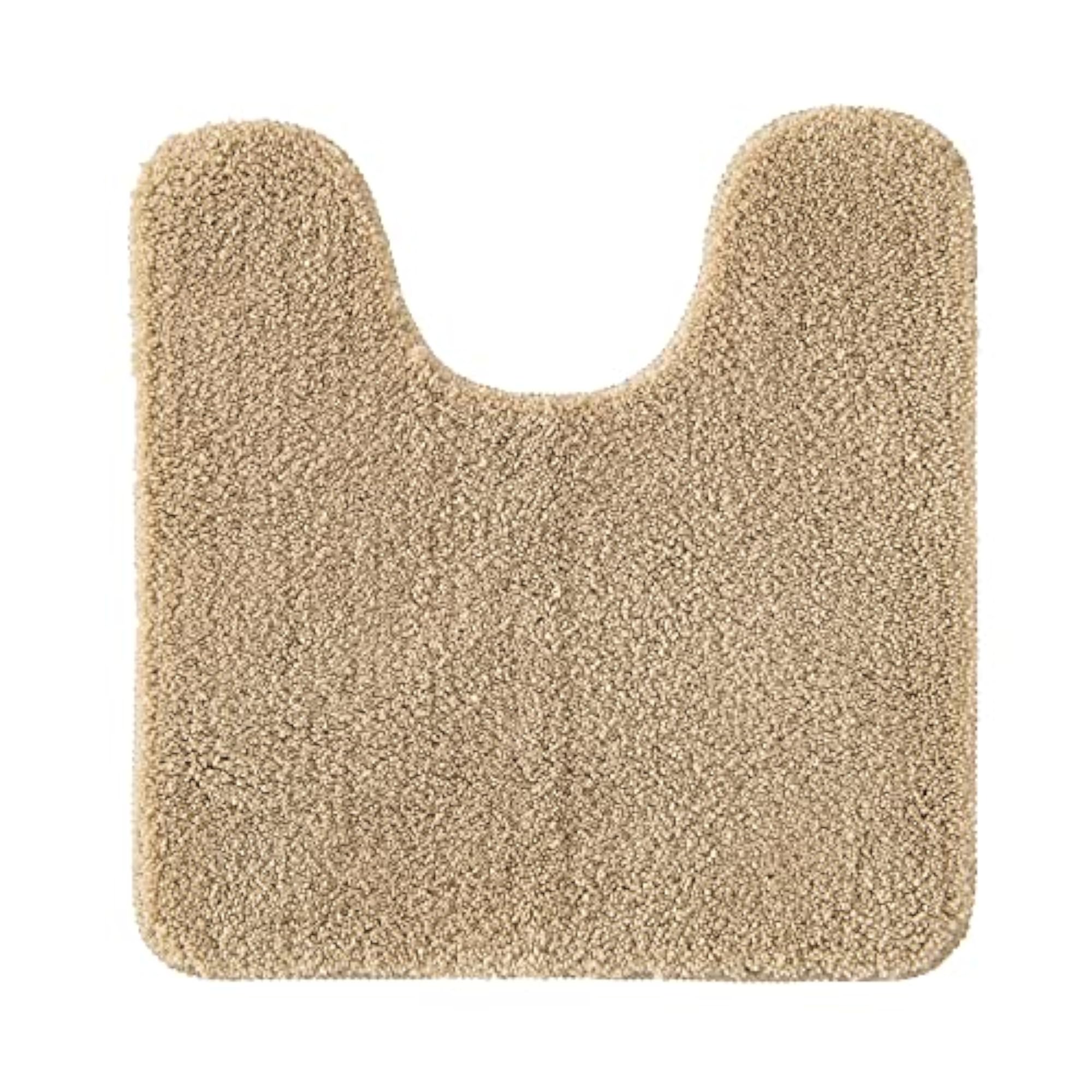 Absorbent WC Toilet Rug Non Slip U Shape Bath Mat