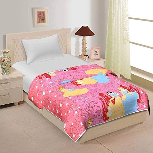 Craft Venture Beautiful Kids Print Double Bed Reverisble Micro Cotton Fabric 220 TC AC Blanket Dohar