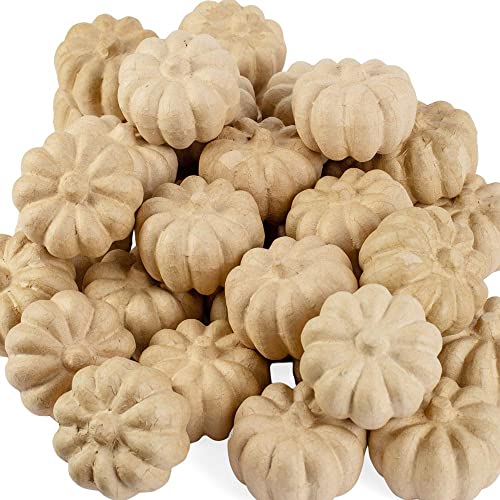 36 Paper Mache Pumpkins Fall DIY Halloween & Thanksgiving Crafts 3-3/4