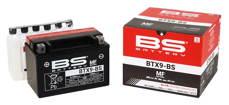 Batería moto BS-Battery BTX9-BS equivalente a YTX9-BS Dimensiones: 150 x 87 x 105 mm
