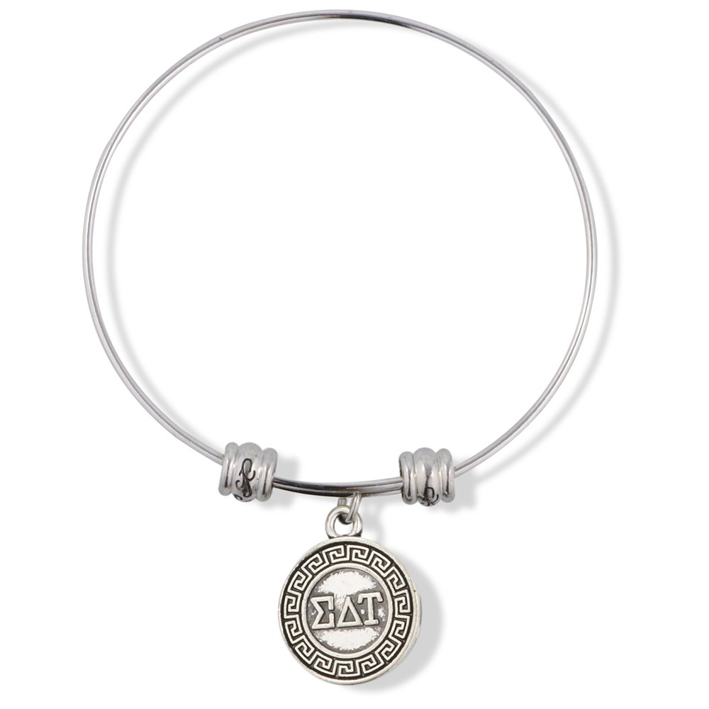 Sigma Delta Tau Sorority Fancy Charm Bangle