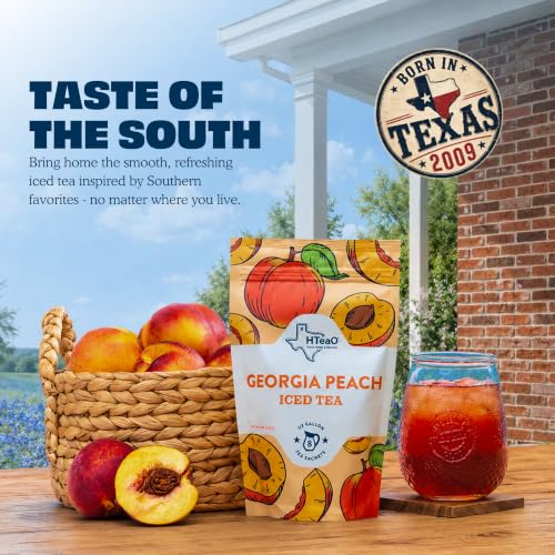 Image of HTeaO Iced Tea Bags - Makes 4 Gallons - Texas Style (Peach & Hibiscus)