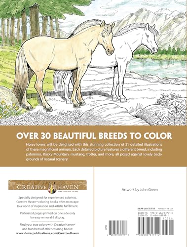 Adult Coloring Great Horses Coloring Book (Adult Coloring Books: Animals) - Image 2