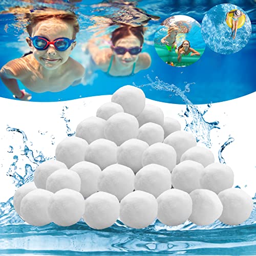 Filterbälle Pool,Filterbälle für Sandfilteranlagen 1300g Ersatz Für 46Kg Filtersand Und Quarzsand,Mehrweg Filterballs mit Waschbar,für Aquarium und Poolzubehör,Pool Filter Schwimmbad Filteranlagen