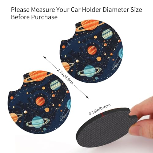 Portavasos para Auto con Diseño Sistema Solar 2 Piezas miniatura 2