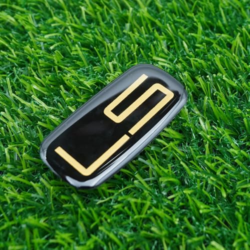 Image of Side Pillar Roof Cab Emblem Badge Nameplates Sticker Replacement for 99-07 15036135 inchLS 2Pc (Black Gold)
