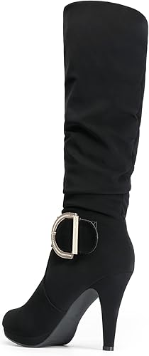 Miniatura 3 de DREAM PAIRS Botas de mujer de tacón alto y caña alta