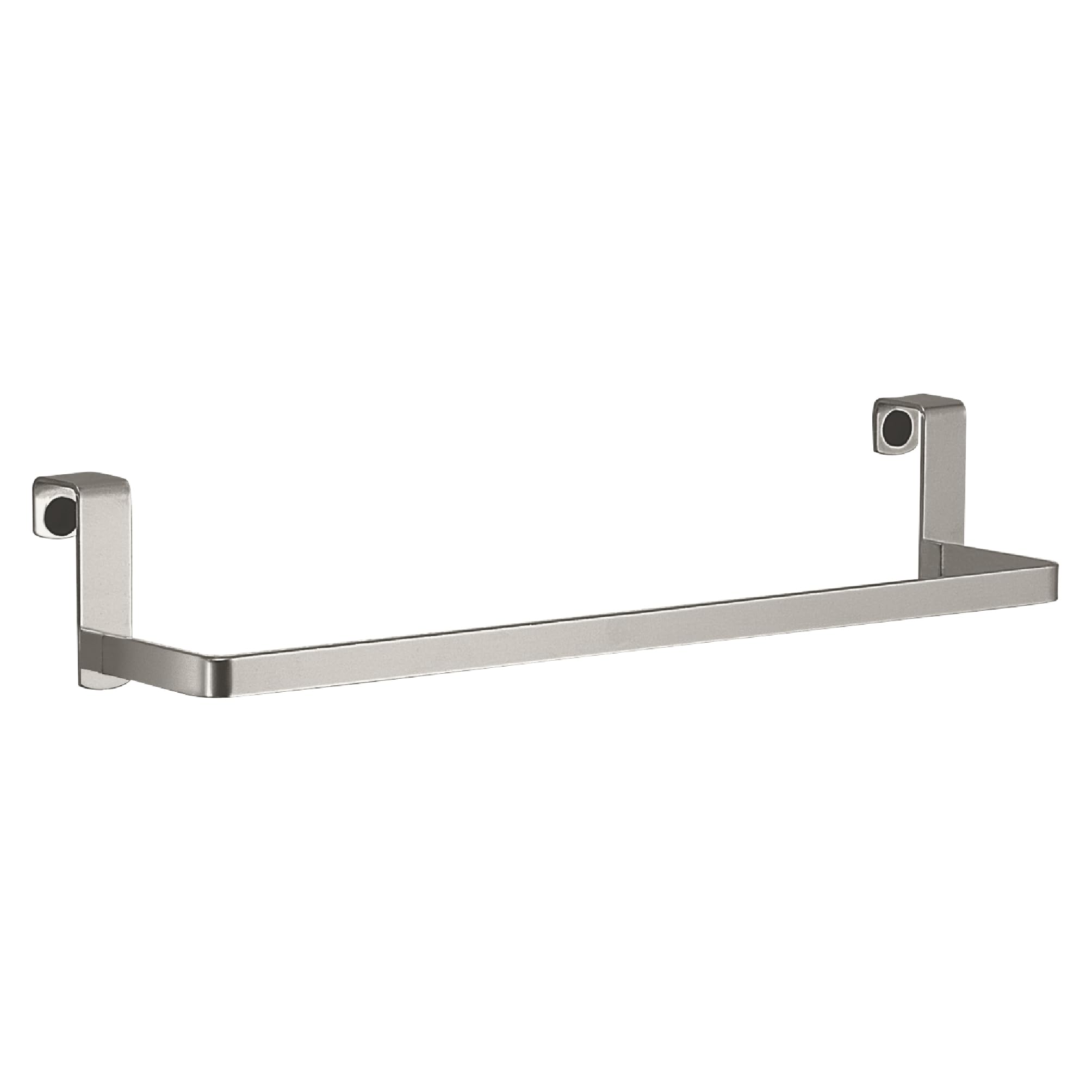 Gedy Tosca Bathroom Towel Rack, Drill-Free Towel Rail for Hanging, Stainless Steel, Brushed, 37 x 8.5 x 6.5 cm