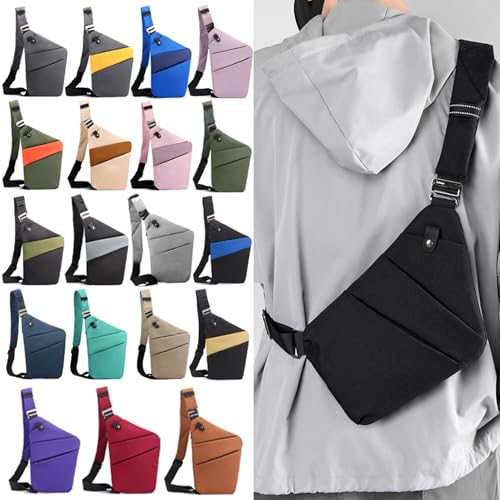 Anti Theft Crossbody Bags for Women, 2025 New Anti-Theft Travel Bag, Shoulder Bag Anti-theft Design for Travel, Sport (Blue - Right Shoulder)2