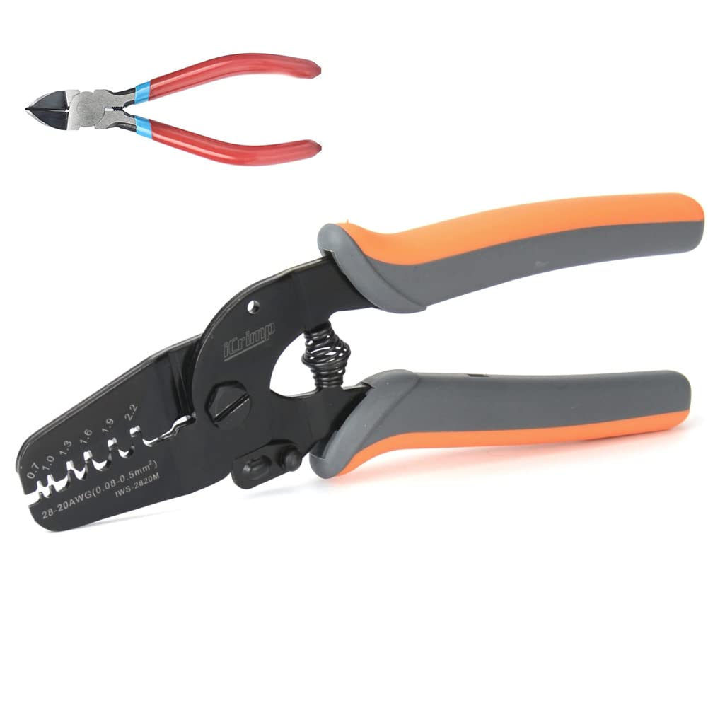 iCrimp AWG28-20 JST Open Barrel Crimper c/w 5