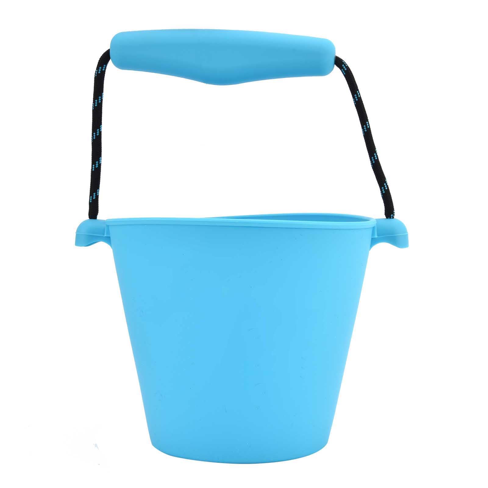 Wakects Secchiello da Spiaggia per Bambini, Silicone Pieghevole 1.5L