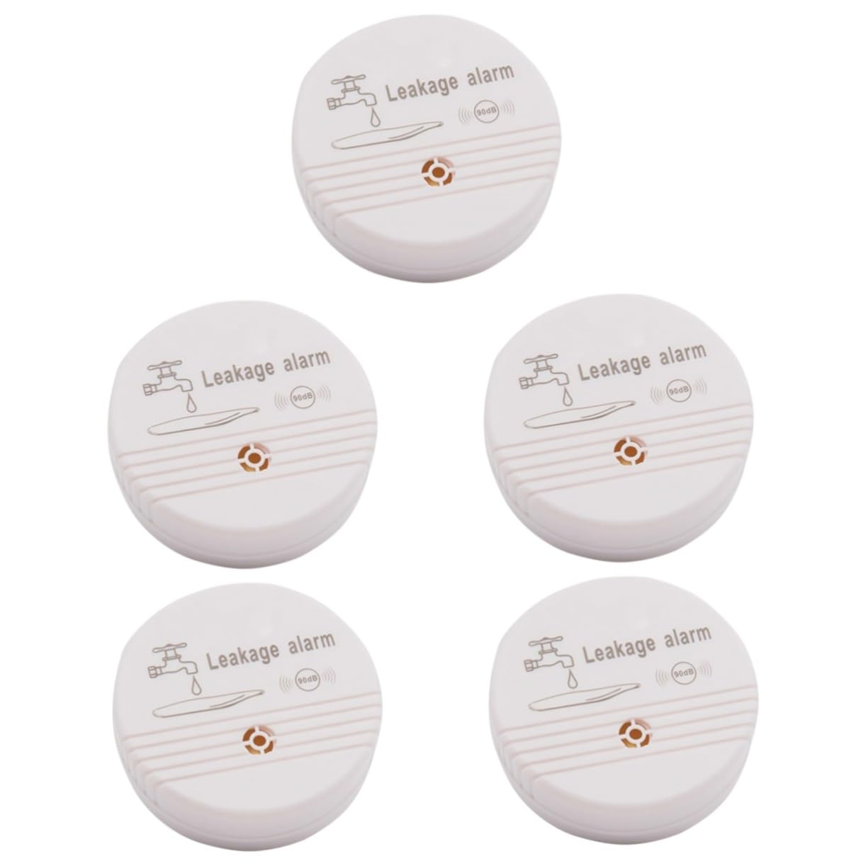 Homoyoyo 5St wassersensor wasserstandssensor Wasseraustritt-Alarm Water Leak Detector überlaufschutz Stecker automatisch Feuchtigkeit Cool Detektor für Keller Tropfwarnung für die Küche Abs