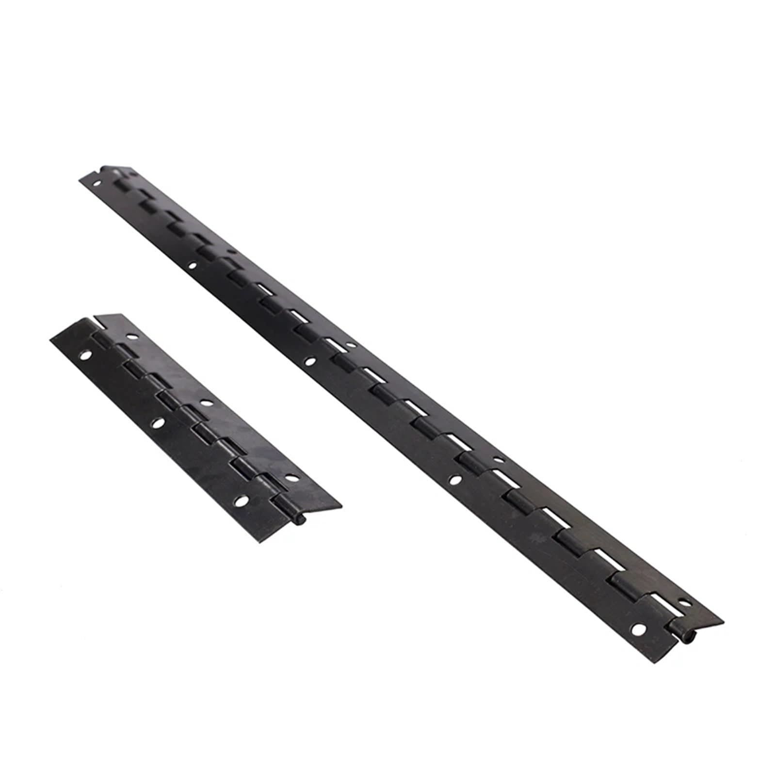 Bisagras de piano de acero inoxidable continuas, Bisagra de Piano hierro negro, 4 Uds., 153mm/380mm, 1mm, 270 grados, abierta con tornillos for Pianos(Size 1)