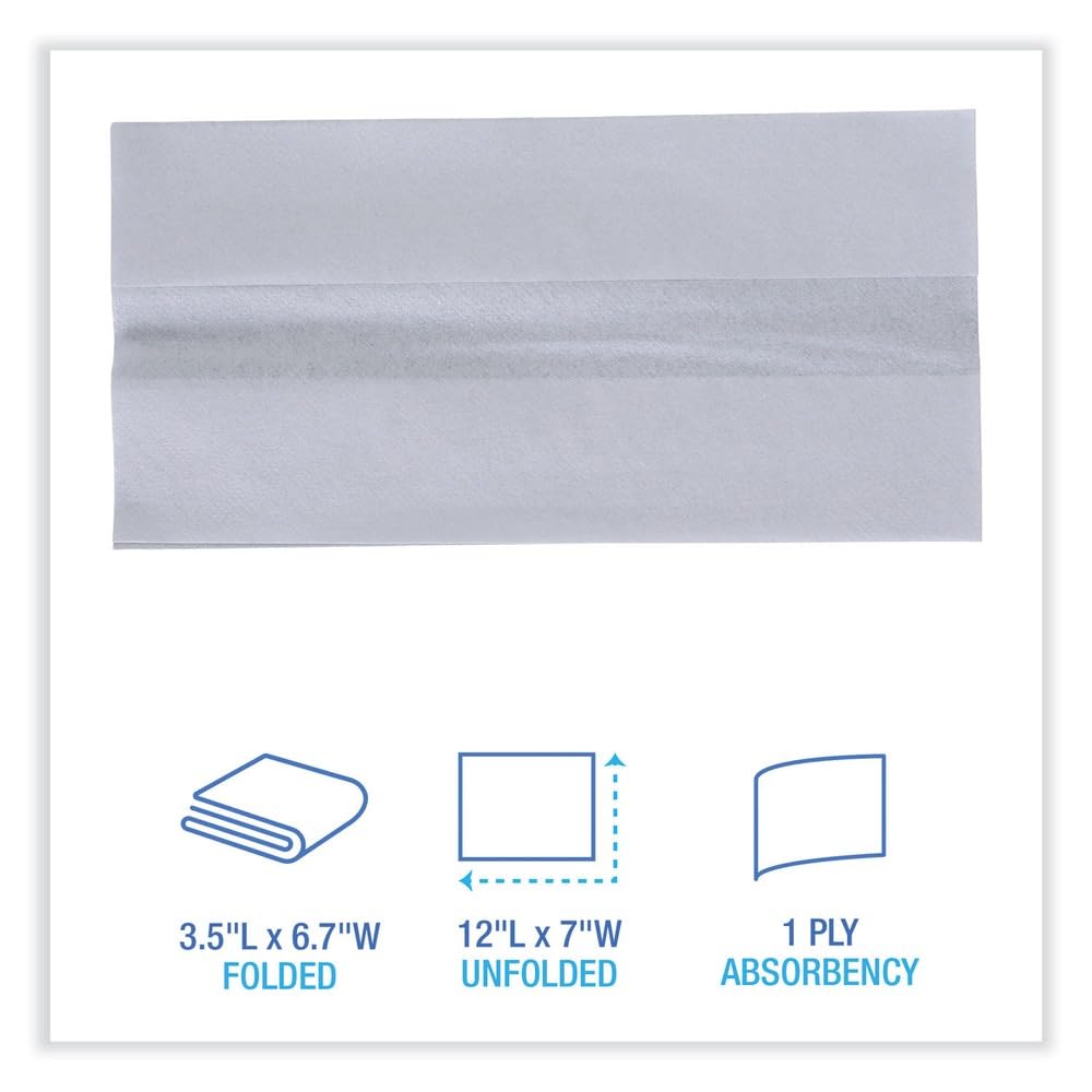 Boardwalk BWK8302 - Servilletas Pequeñas Desechables Dispensadoras de 30,5 x 17,8 cm, Color Blanco (500 Unidades, 20 Paquetes/Caja)