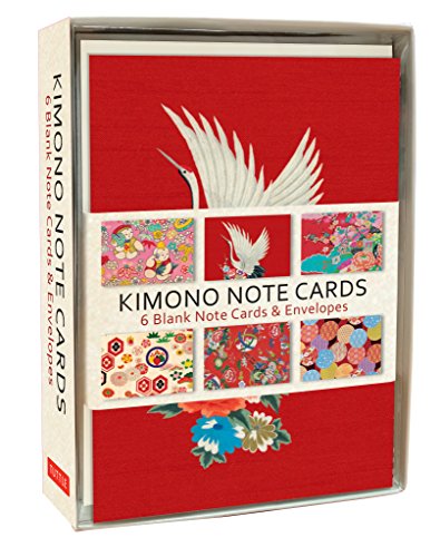 Kimono Note Cards: 6 Blank Note Cards & Envelopes (4 x 6 inch cards in a box)