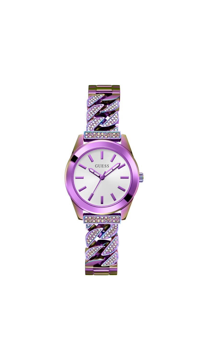 Guess Women's Purple Gw0546l3 Quartz Watch In | Size: 32Mm