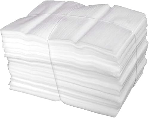 Miniatura 9 de Operitacx 200 bolsas de cojín estáticas, reutilizables, a prueba de golpes, para un embalaje seguro de platos, cristalería, electrónica, fundas