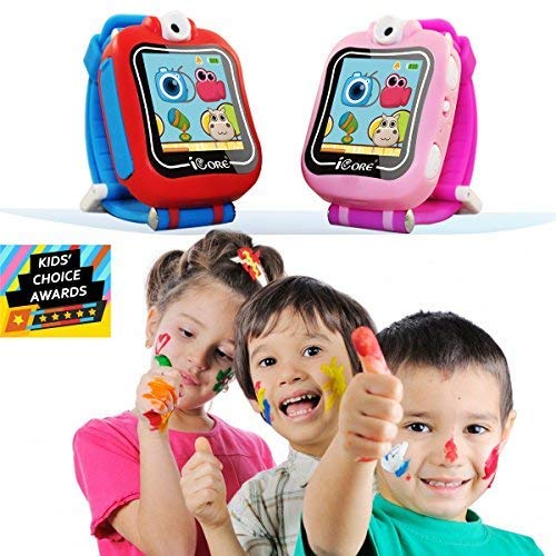 Icore Smart Watch For Kids | Gizmo Watch With Learning Games Gifts For 7 Year Old Girls | Touch Screen Gizmo Watch Selfie-Camera Video Watches Age For Girls Ages 5-7 Best Birthday Gifts (Red) #TOP2