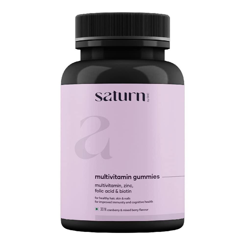 Saturn by GHC Multivitamin - 100% Vegan, 30 Gummies (Pack of 2) | Promotes Thick Hair & Restores Skin Glow Powered With Multivitamin, Biotin, Zinc & Folic Acid | Paraben, SLS-Free, Sulphate-Free-image-48