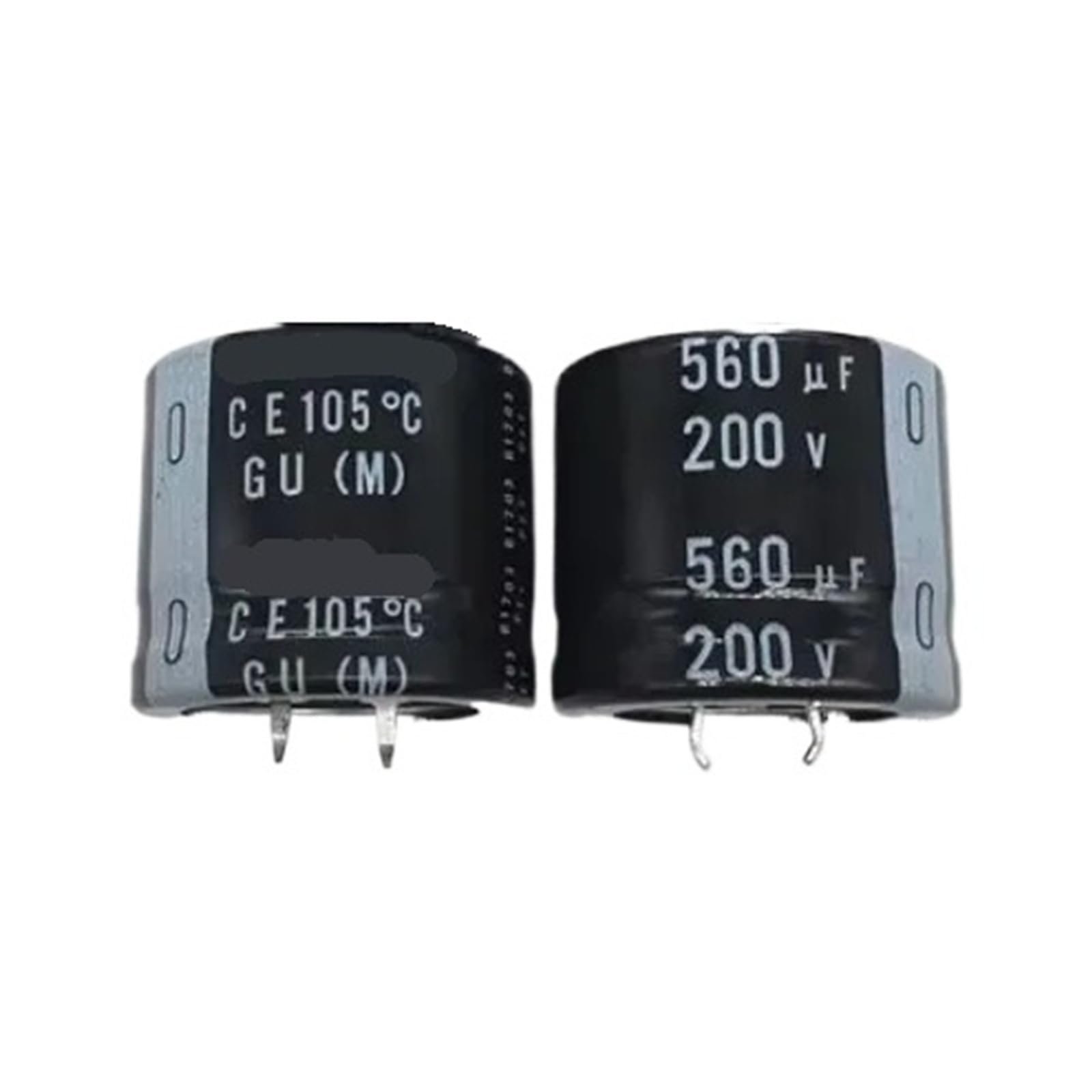 Condensateur électrolytique GU 200V 560uF de 30x25mm pour réparation électronique Lot de 2
