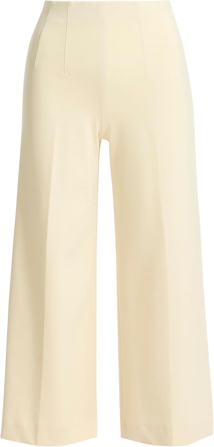 Anne Klein Women's Petite High-Rise, Pull-on Cropped Pant