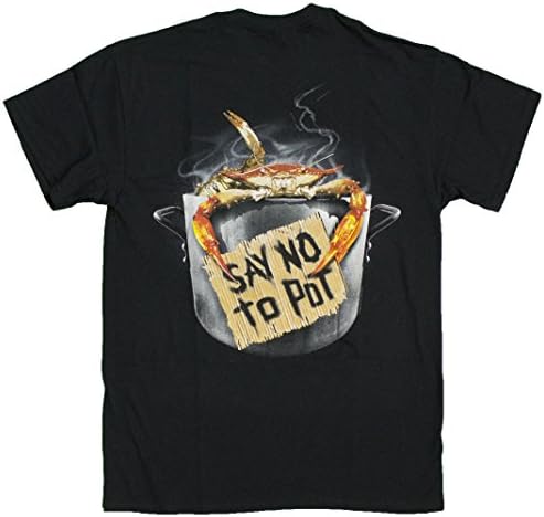 Men's Funny Say No to Pot with Crab T-Shirt